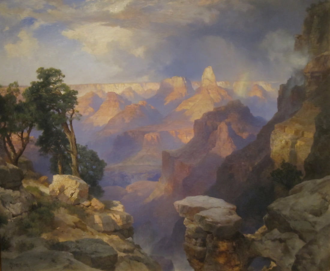Thomas Moran Prints for Sale: A Collector's Guide to the Hudson River School Master - Grand Canyon with Rainbow by Thomas Moran