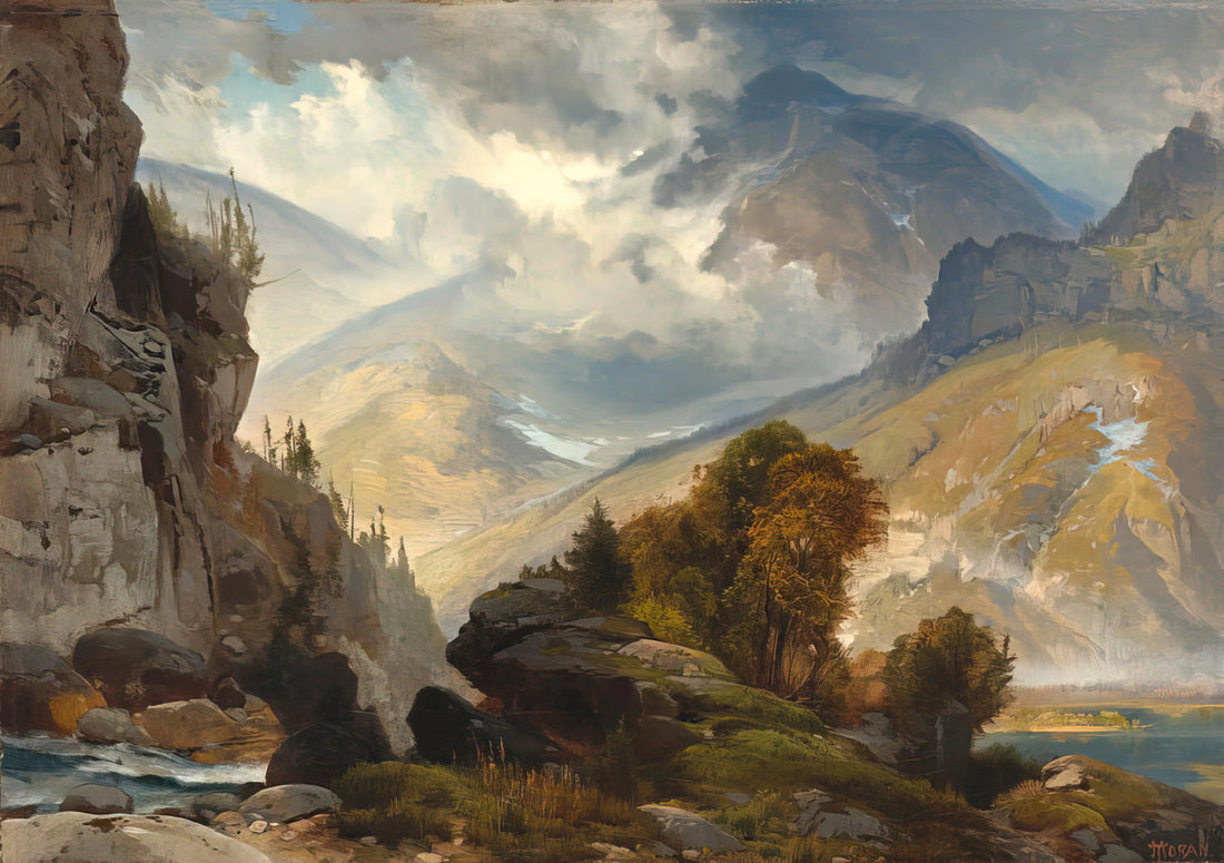 Thomas Moran's Grand Canyon of the Yellowstone: A Visionary Depiction of the American Sublime - The White Mountains by Thomas Moran