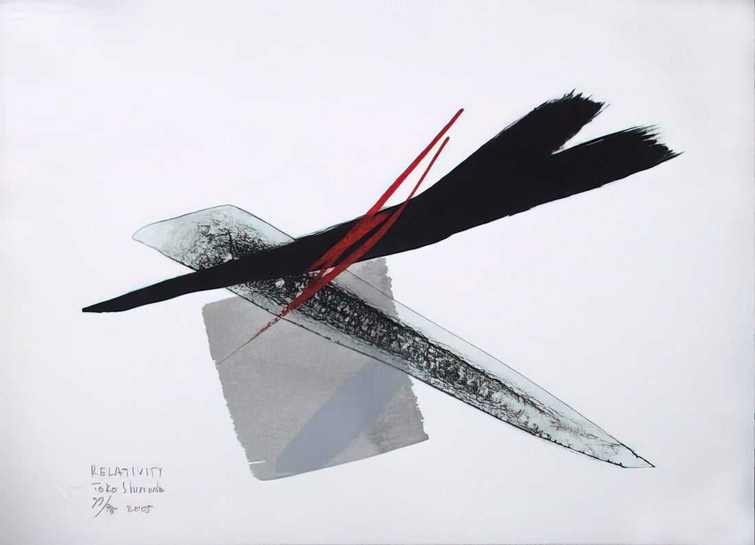 Toko Shinoda Print: The Elegance of Abstract Expressionism in Japanese Art - Relativity - 2005 by Toko Shinoda
