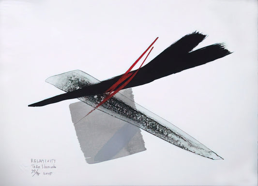 Toko Shinoda Print: The Elegance of Abstract Expressionism in Japanese Art - Relativity - 2005 by Toko Shinoda