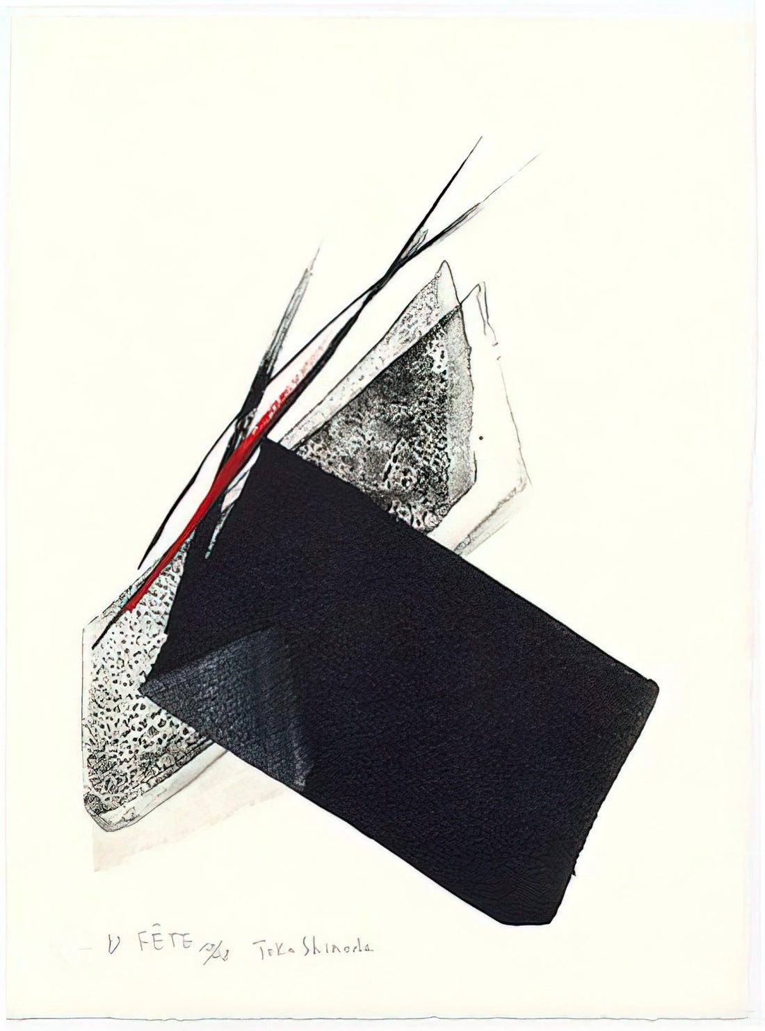 Tōkō Shinoda: The Master of Abstract Sumi-e and Modern Japanese Art - Fête - 1997 by Toko Shinoda