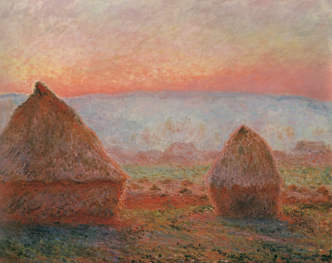 Understanding Claude Monet Price: A Collector's Guide to Value and Investment - Haystacks at Giverny, the Evening Sun by claude monet
