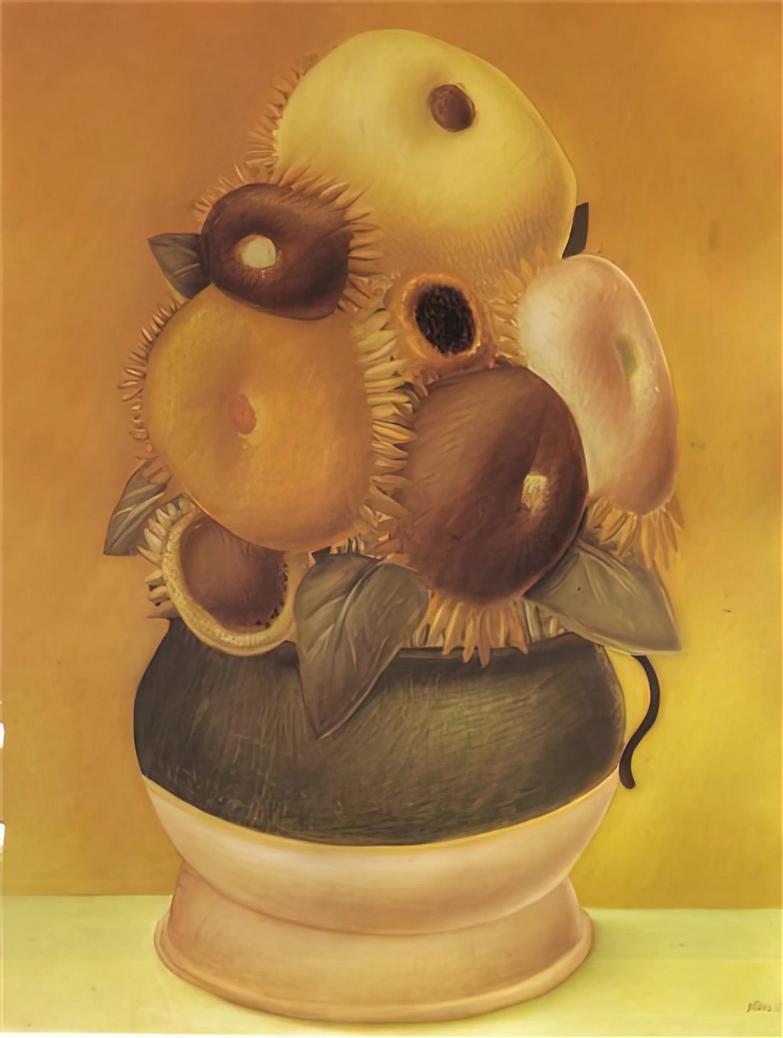 Understanding Fernando Botero Price: A Collector's Guide to Value and Investment - SUNFLOWERS by Fernando Botero