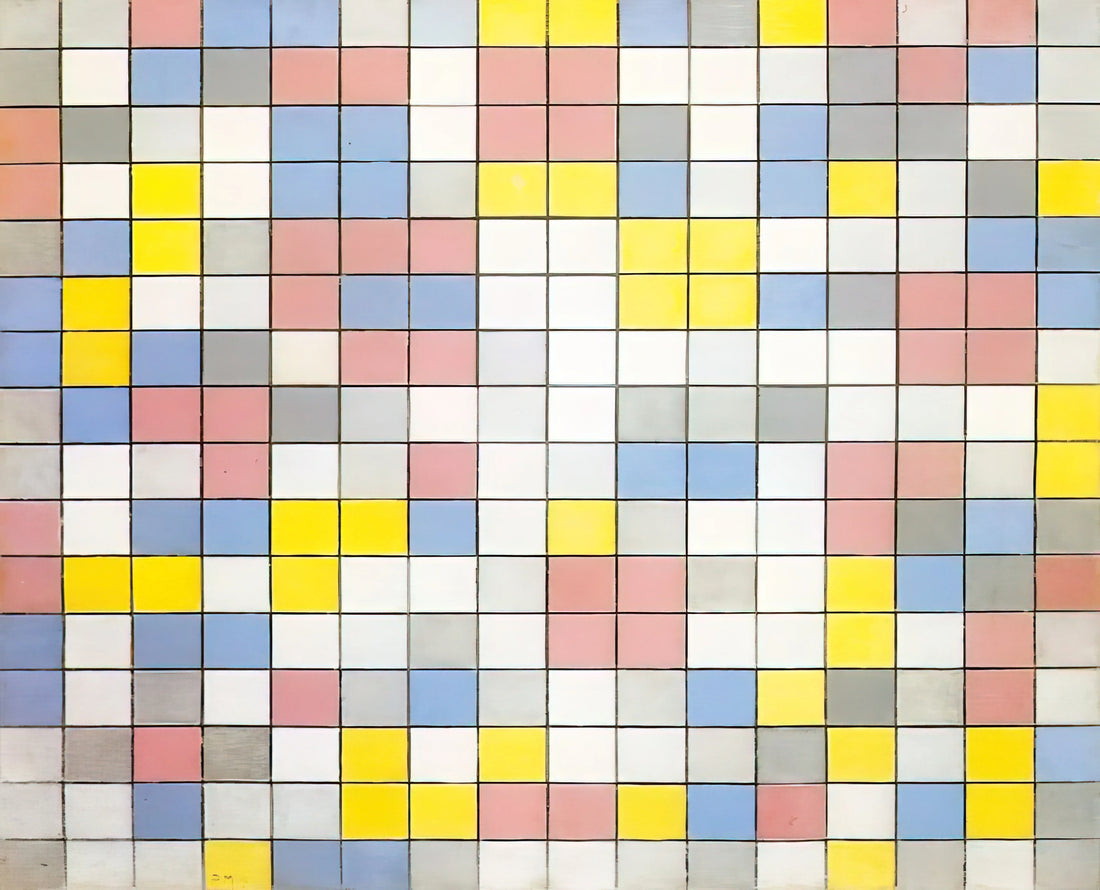 Understanding Piet Mondrian Art Prices: A Collector's Guide to Value and Investment - Composition with Grid IX by Piet Mondrian