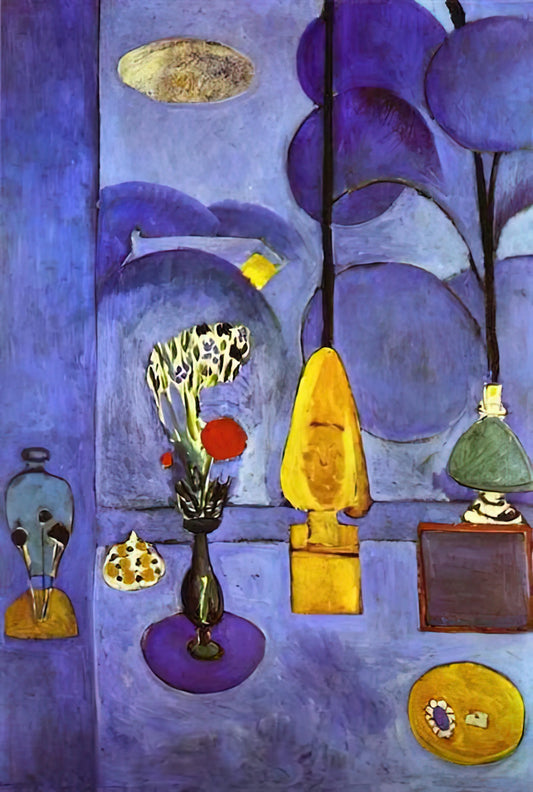 Unpacking Henri Matisse's 'The Red Studio' at MoMA: A Masterpiece of Color and Perspective - THE BLUE WINDOW 1911 by Henri Matisse