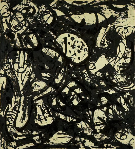 Unpacking the Legacy of Pollock 17A: A Masterpiece of Action Painting - BLACK WHITE NUMBER 20 1951 by Jackson Pollock