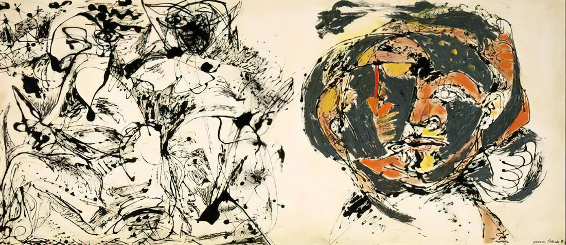 Unraveling the Foundations: A Deep Dive into Jackson Pollock's Early Work - PORTRAIT AND A DREAM 1953 by Jackson Pollock