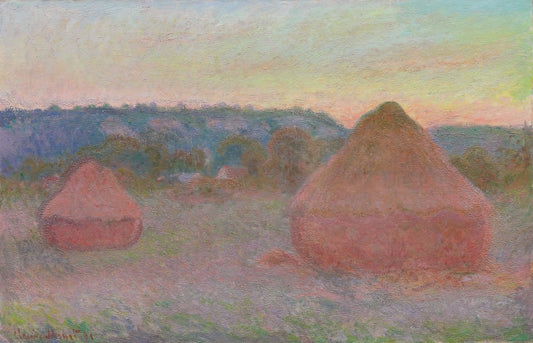 Unveiling the Masterpieces: Exploring Claude Monet's Famous Art - Stacks of Wheat End of Day, Autumn by claude monet