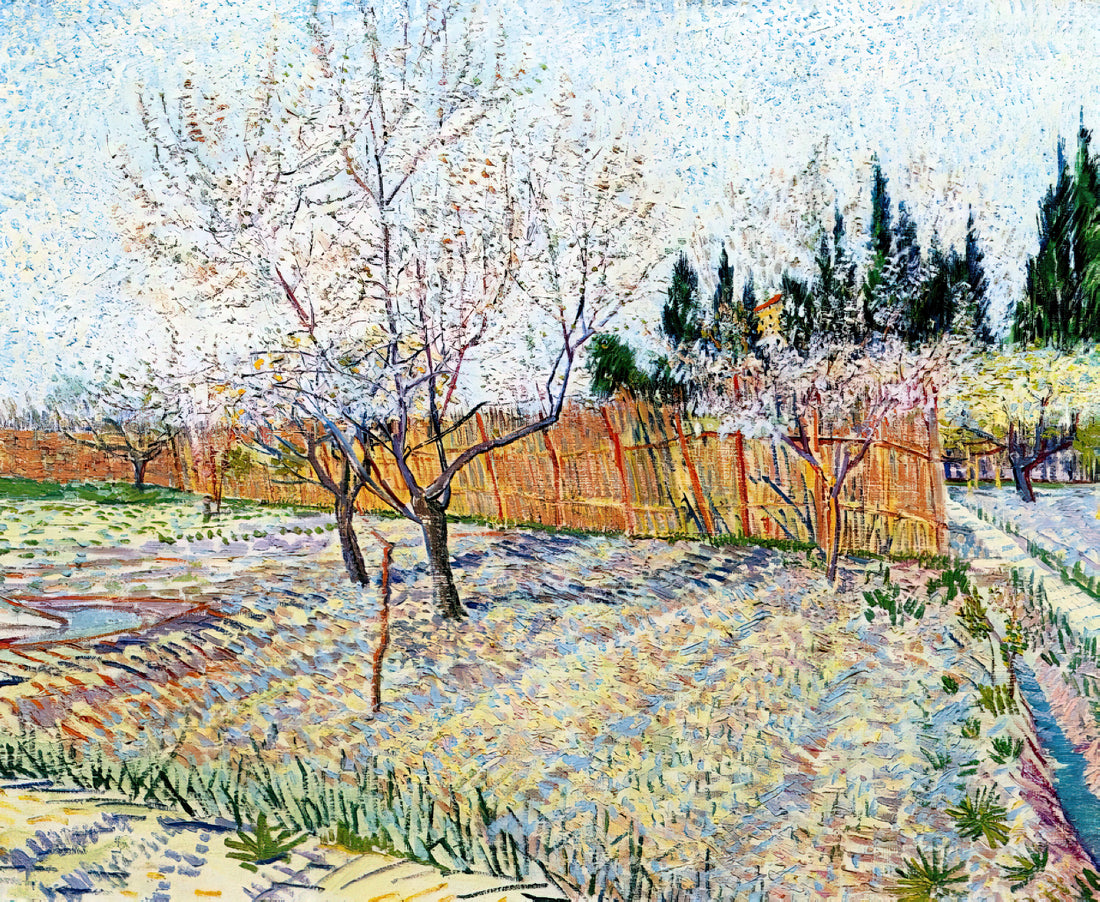 Unveiling the Most Famous Van Gogh Masterpieces: A Deep Dive into an Enduring Legacy - Orchard with Peach Trees in Blossom by Vincent van Gogh