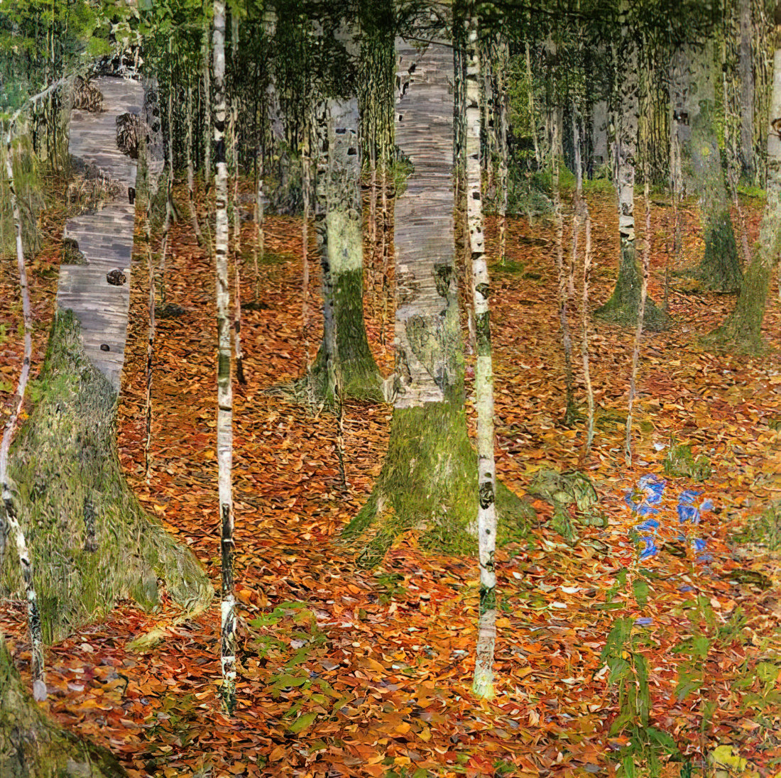 Upper Belvedere Klimt: A Guide to Gustav Klimt's Masterpieces in Vienna's Baroque Palace - FARMHOUSE WITH BIRCH TREES 1903 by Gustav Klimt