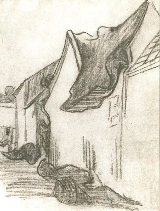 Van Gogh Smoking: The Iconic Self-Portrait and Its Artistic Significance - Village Street, Sketch by Vincent van Gogh