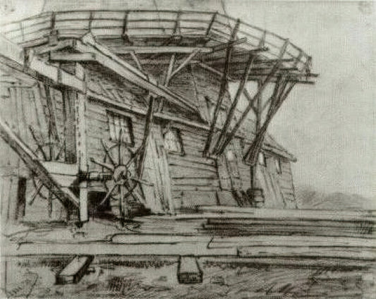 Van Gogh's Bridge at Arles: A Masterpiece of Color and Emotion - Saw Mill by Vincent van Gogh