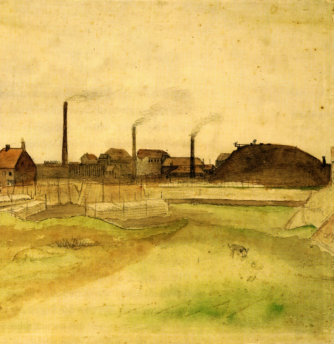 Van Gogh's Les Alyscamps: A Masterpiece of Light and Memory in Arles - Coalmine in the Borinage by Vincent van Gogh