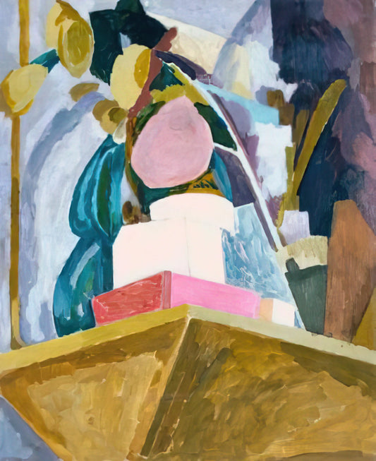 Vanessa Bell Portraits: The Intimate Modernism of Bloomsbury's Visual Pioneer - STILL LIFE ON CORNER OF A MANTELPIECE 1914 by Vanessa Bell