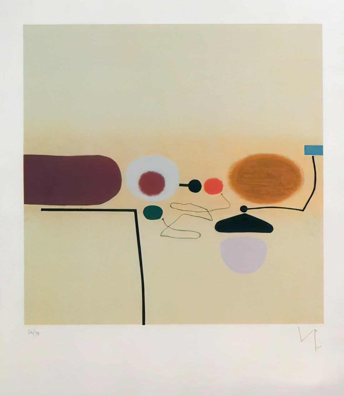 Victor Pasmore Exhibition: A Journey Through Abstract Evolution and British Modernism - COMPOSITE IMAGE ORANGE AND PINK by Victor Pasmore