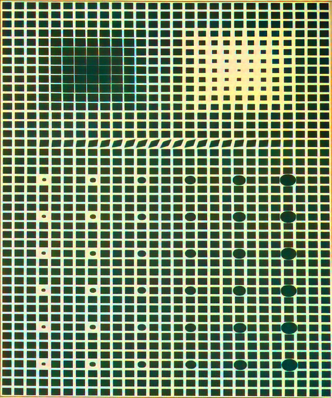 Victor Vasarely Framed Canvas Print: The Ultimate Guide to Op Art Masterpieces - Supernovae - 1961 by Victor Vasarely