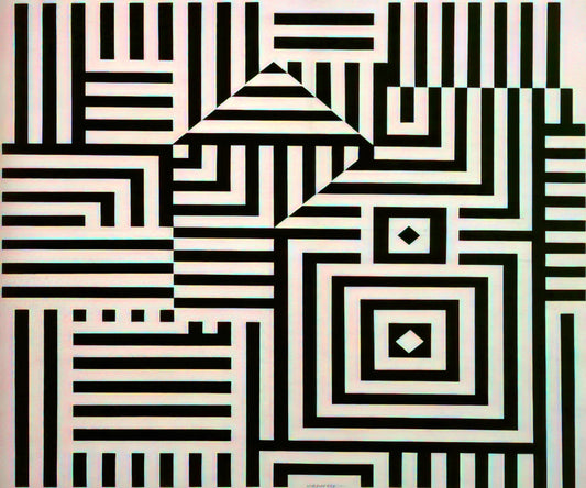 Victor Vasarely Works: The Father of Op Art and His Enduring Legacy - Riu-Kiu-C - 1960 by Victor Vasarely