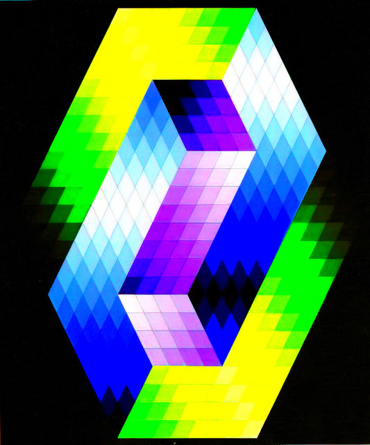 Victor Vasarely for Sale: A Collector's Guide to Acquiring Op Art Masterpieces - Keple Gestalt - 1968 by Victor Vasarely