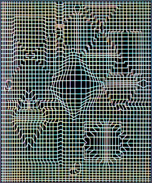 Victor Vasarely: El Maestro de la Ilusión Óptica y Padre del Op Art - Biadan - 1959 by Victor Vasarely