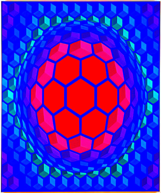 Victor Vasarely: The Father of Op Art and His Enduring Influence on Modern Art Prints - Cheyt Pyr - 1971 by Victor Vasarely