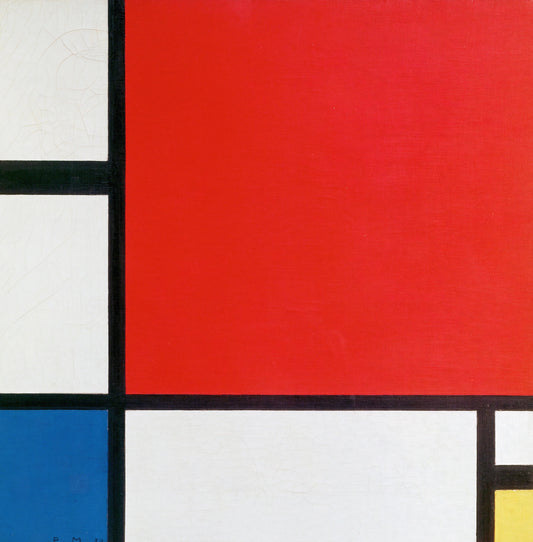 Victory Boogie Woogie Poster: Piet Mondrian's Unfinished Masterpiece and Its Enduring Legacy - Composition with Red, Blue and Yellow by Piet Mondrian