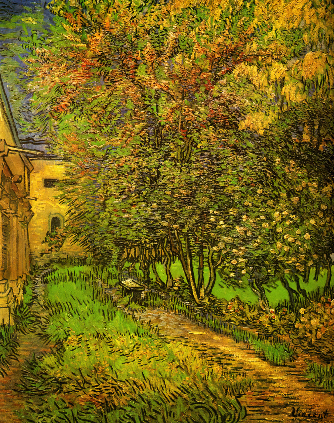 Vincent van Gogh Copies for Sale: A Collector's Guide to Museum-Quality Reproductions - The Garden of Saint-Paul Hospital by Vincent van Gogh