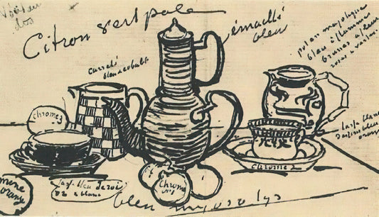 Vincent van Gogh Floral Paintings: A Blooming Legacy of Color and Emotion - Still Life with Coffee Pot by Vincent van Gogh