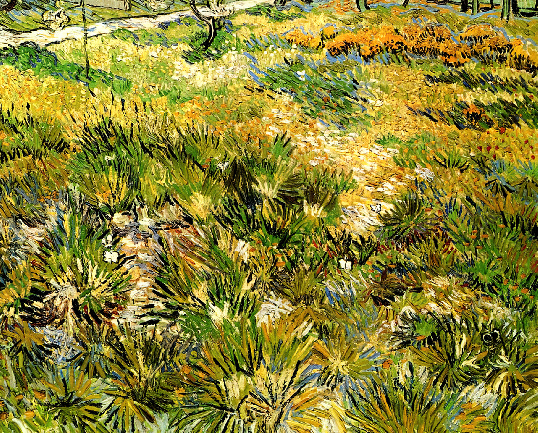 Vincent van Gogh Replicas: A Curator's Guide to Museum-Quality Art Prints - Meadow in the Garden of Saint-Paul Hospital by Vincent van Gogh