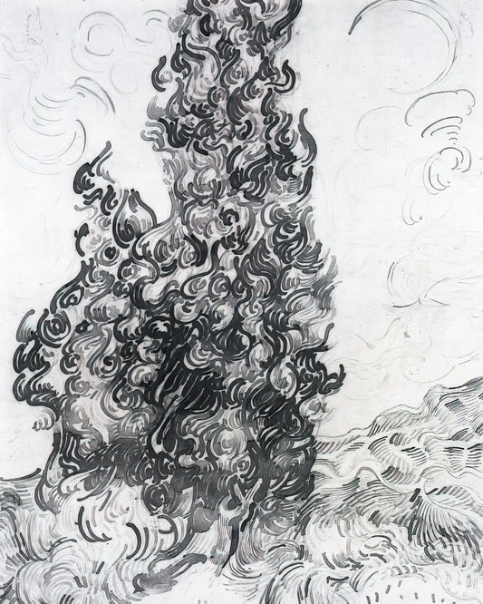 Vincent van Gogh: A New Way of Seeing the World Through Emotion and Color - Cypresses by Vincent van Gogh