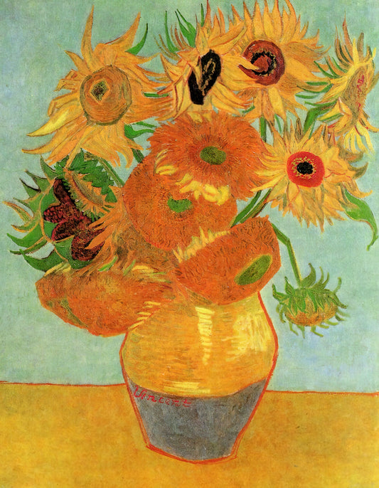 Vincent van Gogh's Biblical Paintings: A Profound Exploration of Faith and Artistic Vision - Still Life Vase with Twelve Sunflowers by Vincent van Gogh