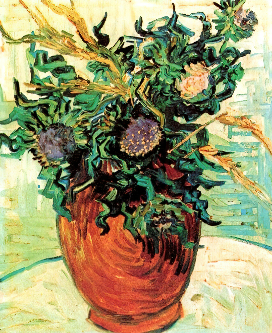 Vincent van Gogh's Night: A Masterpiece of Emotional Intensity and Artistic Vision - Still Life with Thistles by Vincent van Gogh