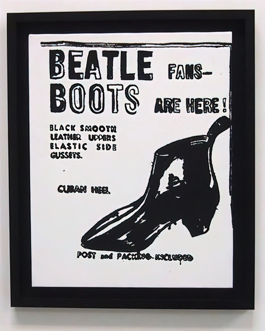 Warhol Canvas: The Pop Art Revolution in Modern Printmaking - Beatle Boots by Andy Warhol