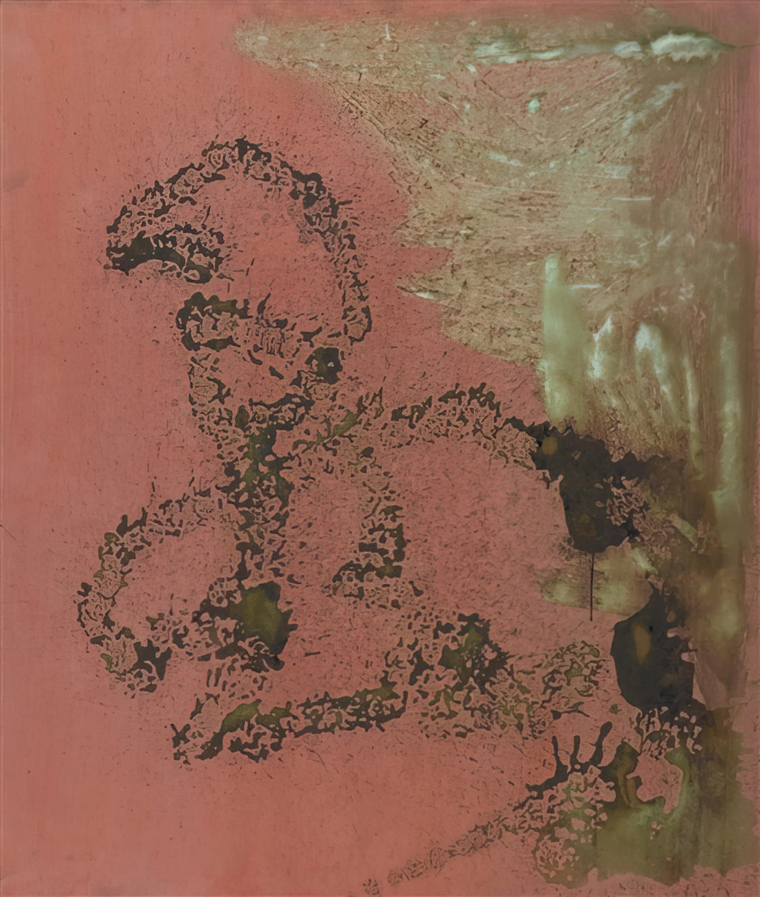 Warhol Moonwalk: The Pop Art Icon's Celestial Tribute to Michael Jackson - Oxidation Painting by Andy Warhol
