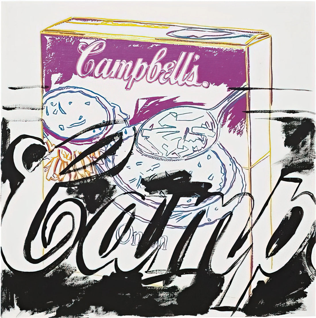 Warhol Pop: The Revolutionary Aesthetic That Redefined Modern Art - Campell's Onion Soup Box by Andy Warhol