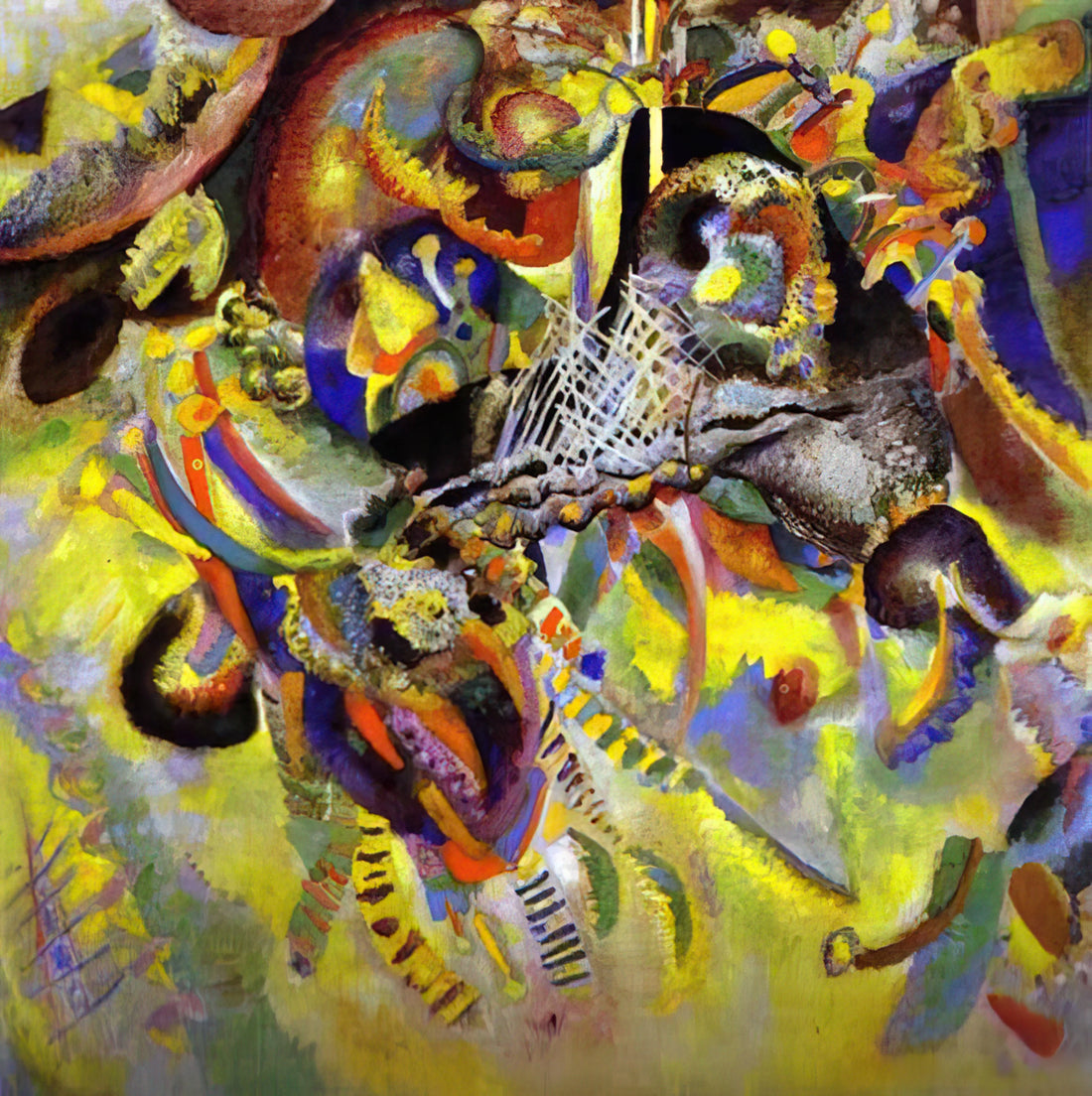 Wassily Kandinsky Abstract Painting: The Spiritual Revolution in Modern Art - FUGUE 1914 by Wassily Kandinsky