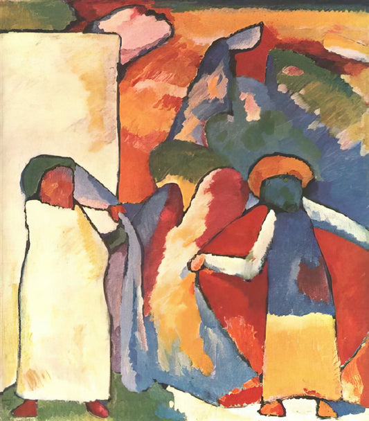 Wassily Kandinsky Art Prints: A Collector's Guide to Abstract Expressionism - IMPROVISATION 6 AFRICAN 1909 by Wassily Kandinsky