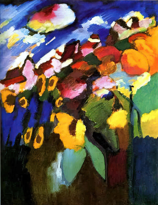 Wassily Kandinsky Poster: A Collector's Guide to Abstract Expressionism in Your Home - MURNAU GARDEN 1909 by Wassily Kandinsky
