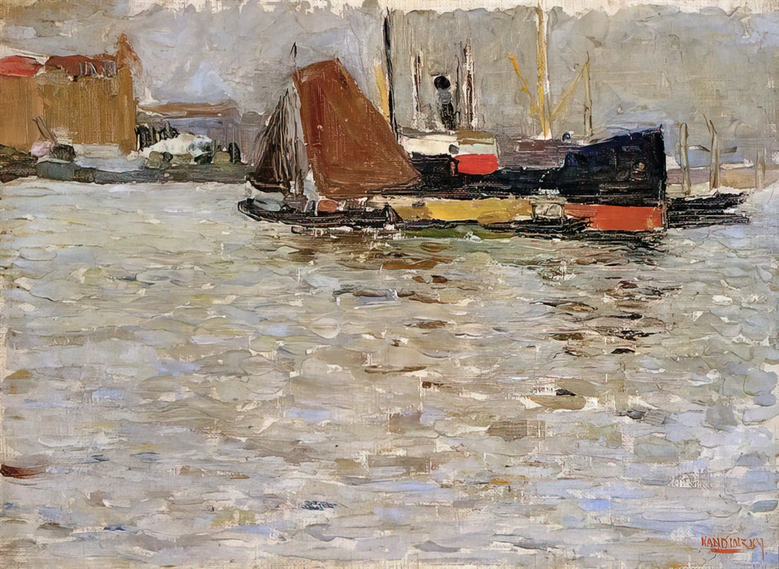 Wassily Kandinsky's Small Yellow: A Masterpiece of Abstract Expressionism - ROTTERDAM SUN 1906 by Wassily Kandinsky
