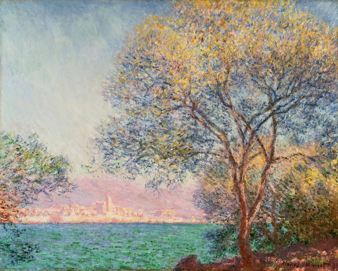 Water Lilies 1916-1919: A Deep Dive into Monet's Masterpiece in Oil on Canvas - Antibes in the Morning by claude monet