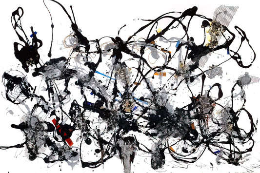 Watery Paths: Jackson Pollock's Fluid Mastery in Abstract Expressionism - NUMBER 29 1950 by Jackson Pollock