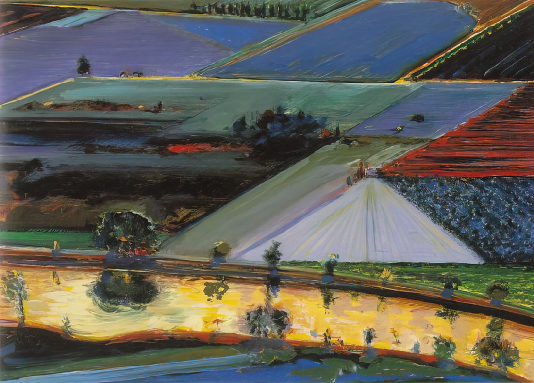 Wayne Thiebaud Cakes Print: A Sweet Study in American Pop Art and Everyday Iconography - Farm Channel - 1996 by Wayne Thiebaud