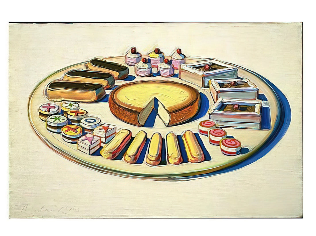 Wayne Thiebaud Reproductions: A Collector's Guide to Museum-Quality Art Prints - French Pastries - 1963 by Wayne Thiebaud