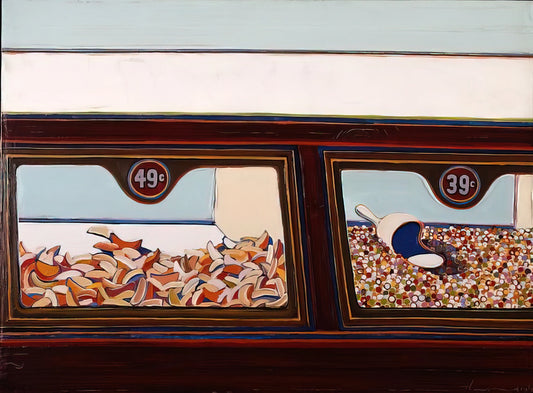 Wayne Thiebaud: The Painter Who Transformed American Still Life - Candy Counter - 1963 by Wayne Thiebaud