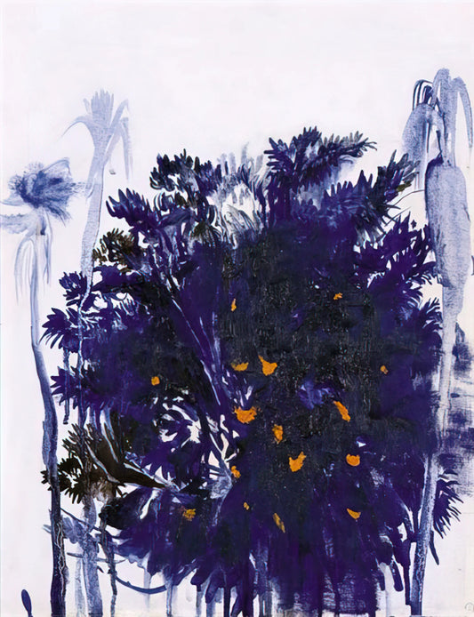 Wendy Whiteley: The Muse, Curator, and Guardian of an Australian Art Legacy - Moreton Bay Fig and Palm Trees - figurative by Brett Whiteley