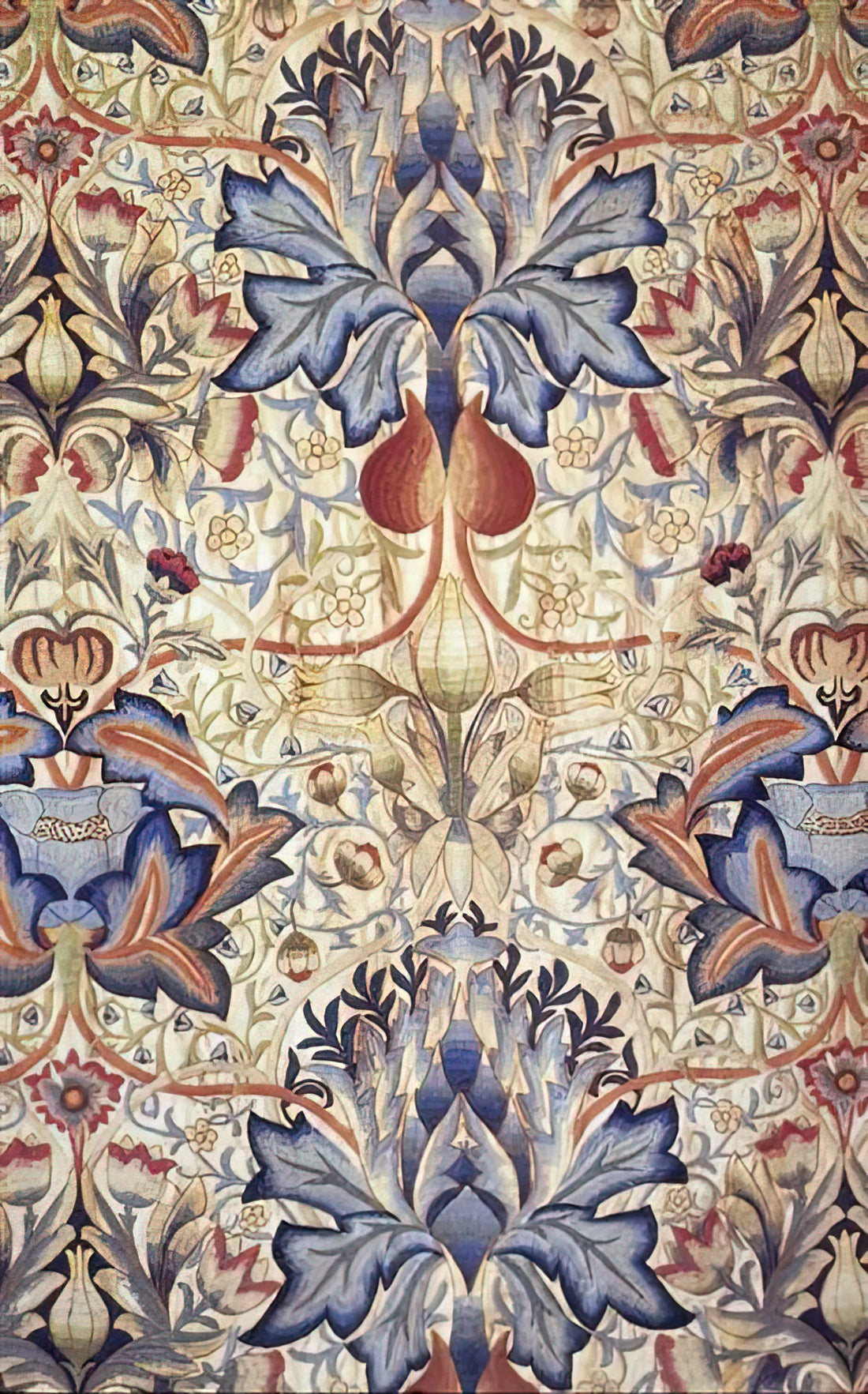 William Morris Victoria and Albert Museum Poster: A Collector's Guide to Art Nouveau Iconography - ACANTHUS EMBROIDERED PANEL 1890 by William Morris