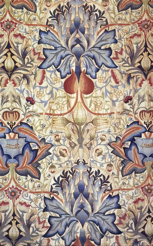 William Morris Website: A Digital Gateway to the Arts and Crafts Movement - ACANTHUS EMBROIDERED PANEL 1890 by William Morris