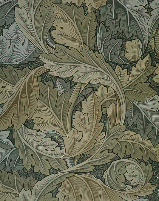 William Morris: The Art of Making Beauty Easy - ACANTHUS WALLPAPER 1875 by William Morris