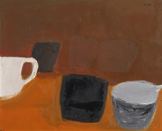William Scott Print: A Collector's Guide to the British Modernist's Iconic Works - Still Life with White Mug - 1957 by William Scott