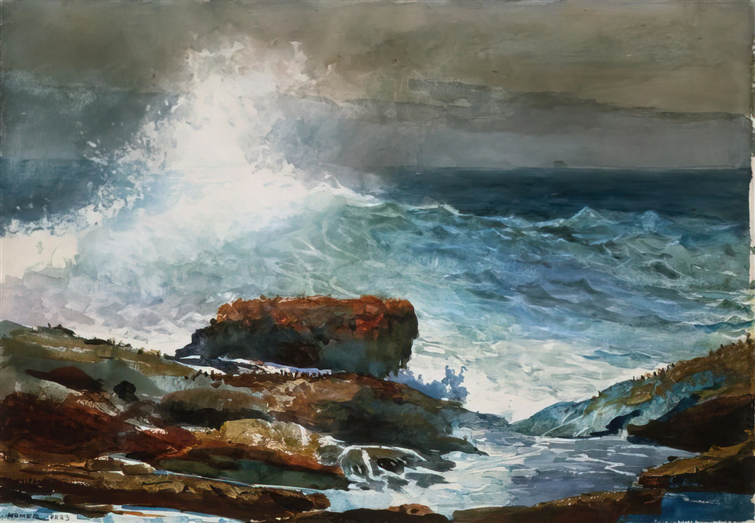 Winslow Homer Harper's Weekly Prints: The Birth of an American Master - INCOMING TIDE SCARBORO MAINE by Winslow Homer