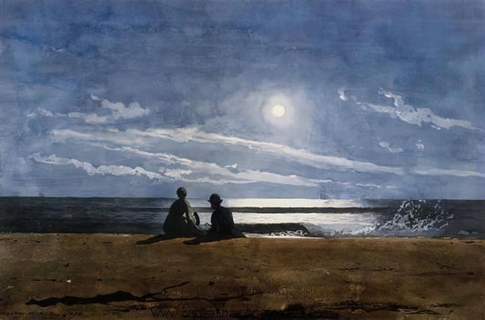 Winslow Homer Lithograph: A Collector's Guide to the Artist's Rare Prints - MOONLIGHT by Winslow Homer